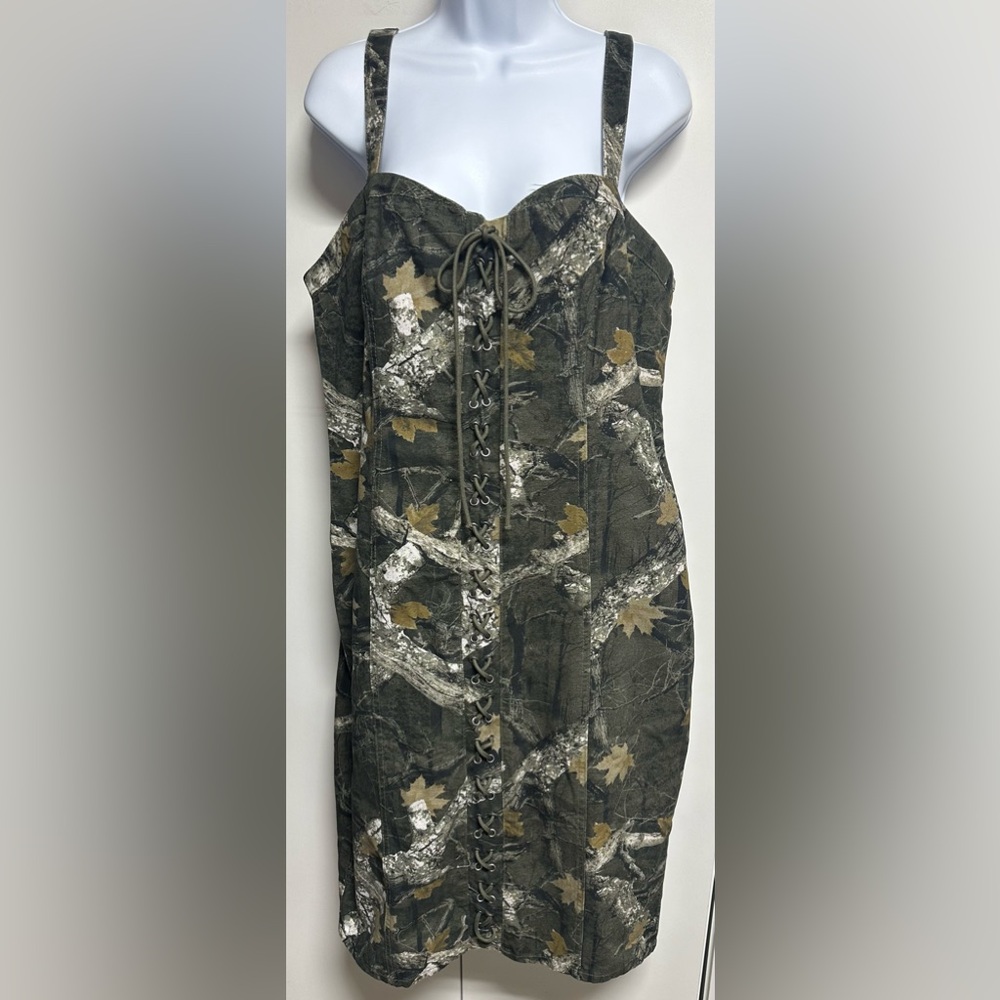 Forever 21 Camo Olive Multi Dress NWT